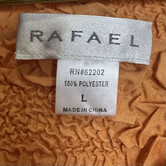 Vintage Y2K Crinkle Textured Orange Tank Top Size L Floral Sequins Fairy Boho - Picture 3 of 4